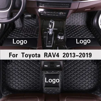 MIDOON oda Automobilių kilimėliai Toyota RAV4 2013 2016 2017 2018 2019 Custom auto pėdų Pagalvėlės automobilių