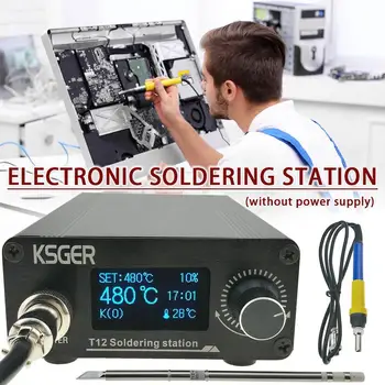 KSGER T12 V3.0 STM32 OLED Skaitmeninis Temperatūros Reguliatorius Litavimo Stotis Litavimo Geležies Strypai Electrocautery Aparatai