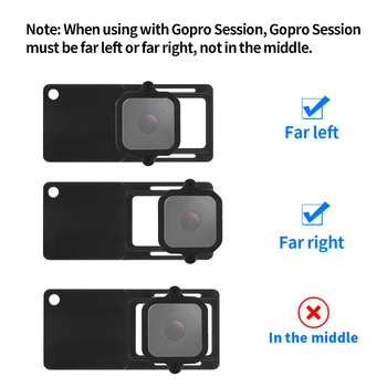 Kameros Stabilizavimo Įjunkite Laikiklis Adapterio Plokštė Valdybos GoPro Hero 5 4 Sesijos OSMO /Zhiyun /feiyu Telefono Gimbal