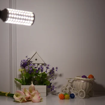 Andoer Foto Studija ekspozicija 5500K 60W 120 Granules, LED Vaizdo Šviesos Kukurūzų Lempa Dienos Šviesos Lemputės E27 Lizdas