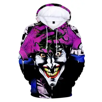 Haha Joker 3d Spausdinimo Palaidinukė Hoodies Vyrų Ir Moterų Hip-Hop Juokinga Rudenį Streetwear Hoodies Palaidinukė Porų Drabužiai