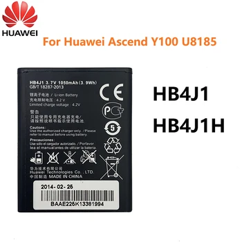Originalus Hua wei Ascend Y100 Nauja Baterija 1200mAh HB4J1/HB4J1H Baterija Huawei Ascend Y100 U8185 telefono Baterijos