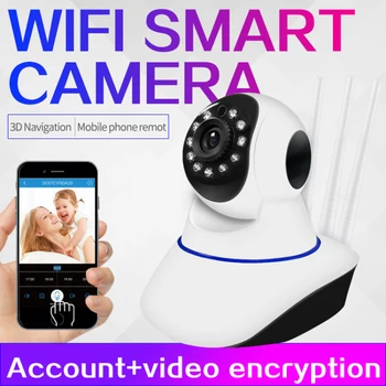 MUMS/ES/JK Belaidžio Anti-vagis, IP Kameros 720P Home Security Patalpų dvipusis Garso Pan Tilt VAIZDO Kamera, WiFi Stebėti Vaizdo Kamera