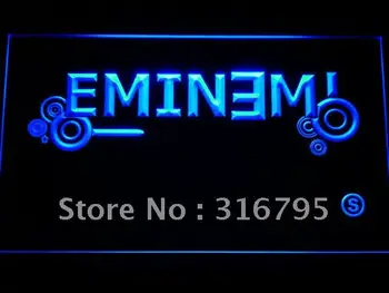 C183 Eminem LED Neon Šviesos Ženklai su On/Off Jungikliu 20+ Spalvas, 5 Dydžių pasirinkti