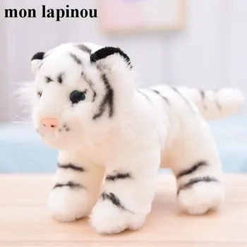 Mon Lapinou 15cm 20cm tigras pliušiniai žaislai mažo dydžio, modeliavimas gyvūnų pliušinis lėlės gyvas pliušinis tigras vaikams, žaislai, vaikų dovanų