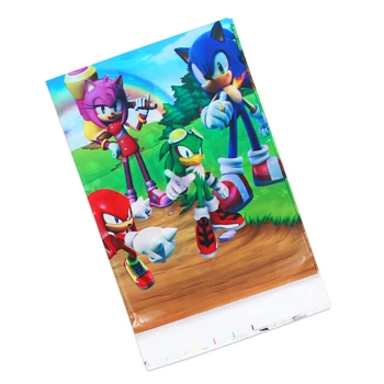 Sonic The Hedgehog Baby Shower Gimtadienio Apdailos Prekių Servetėlės, Staltiesė Puodeliai Popieriaus Plokštės Vienkartiniai Indai Rinkinys