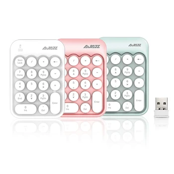 2.4 G Wireless Keyboard Mini 18 Klavišų Skaičių Klaviatūros Kompiuteryje, Skaitmenine Klaviatūra PC Apskaitos užduotis Pink Klaviatūros