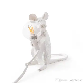 Dreamburgh Šiaurės Dervos Gyvūnų Žiurkės, Pelės Stalo Lempa Mažas Mini Pelės Mielas LED Nakties Žiburiai, Namų Dekoro Stalas Žibintai, Naktiniai staleliai, Lempa