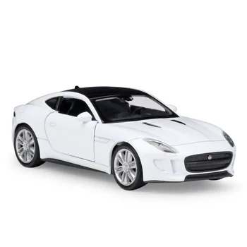1:36 Diecast Modelių F-Tipo, Baltos Spalvos Kupė Modelio Žaislai Lydinio Automobilių Diecast Metal Traukti Atgal, Automobilių Žaislą Dovanų Kolekcija