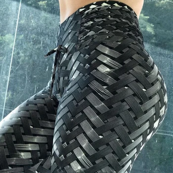 2019 Naujas 3D Audimo Spausdinimo Stilius Antblauzdžiai Įdėti Klubo Kartus Elastinga Aukštos Juosmens Legging Kvėpuojantis Slim Kelnės