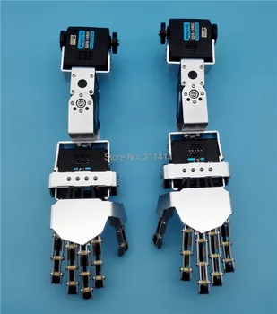 Humanoidų 3DOF Robotas Kairę Ranką, Dešinę Ranką Ranką Su Penkiais Pirštais Manipuliatoriaus & Servo, 