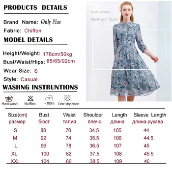 TIK PLIUS 2020 metų Vasaros Suknelė Moterims Gėlių Atspausdintas Šifono Suknelė Susegamas Iki A-line Pusė Rankovių Suknelė Moterims