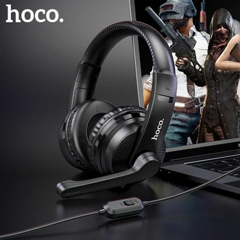 HOCO Žaidimų Ausinės Studio DJ Ausinės Stereo Per Ausį, Laidinis Ausinių Su Mikrofonu PC PS4 PS5 Xbox Vienas Žaidėjas Su Mic