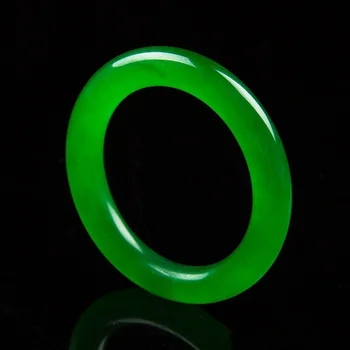 Originali Gamtos Green Jade Bangle Apyrankės Žavesio Papuošalų Mados Aksesuarai Ranka Raižyti Amuletas Dovanos Moterims Jos Vyrai