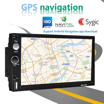 Hikity 2din Andriod 8.1 Automobilio Multimedijos Grotuvas GPS Navigacija, Bluetooth 7