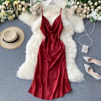 YuooMuoo Geros Kokybės, Patogūs Vasaros Elegantiškas Dėmių Suknelė Moterų 2020 M. Prabanga Nereguliarus Ilgai Šalies Ponios Suknelė Raudona Suknelė Sundress