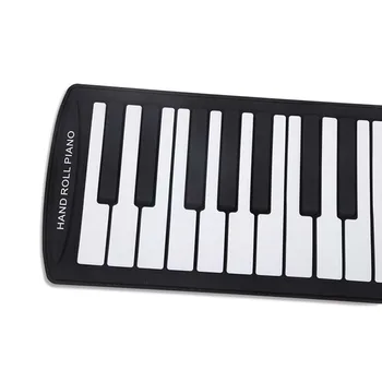 Nešiojamų 61 Klavišų Lanksti, Roll-Up, Fortepijonas USB MIDI Elektroninių Klaviatūra Vertus Piano Roll