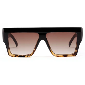 Peekaboo negabaritinių aikštė akiniai nuo saulės storio rėmas 2019 juodas leopardas mėlynos, rožinės skaidrios saulės akiniai moterims stačiakampio formos