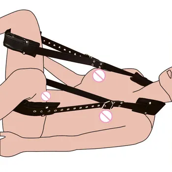 Suaugusiųjų Antrankiai & Kulkšnies Rankogaliai BDSM Pančių Rinkinys Pančiojimo Atidaryti Koja Sekso Žaislai Porų Sekso Žaidimai Sekso Produktai Erotika Priedai
