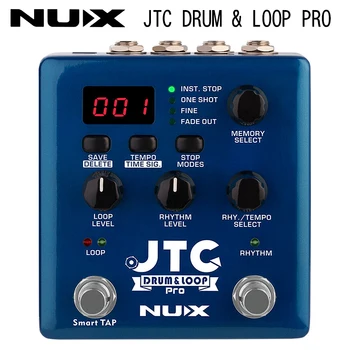 Nux JTC Drum & Kilpą PRO Dvigubas Jungiklis Looper Pedalo elektrinės Gitaros Efektu Pedalas