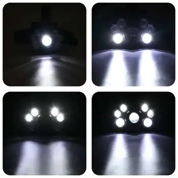 Smuxi 85000lm LED Smuxi žibintų 7*t6 priekinis žibintas 5 režimai galvos šviesos, atsparus vandeniui žibintuvėlis zoomable naudoti 18650 medžioklės dviračiu