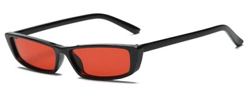 2020 Mažas Moterų Akiniai nuo saulės Flat Top Saulės Akiniai Vyrų Kvadratinių Rėmo Klasikinių Atspalvių Black Akiniai de sol UV400 akiniai