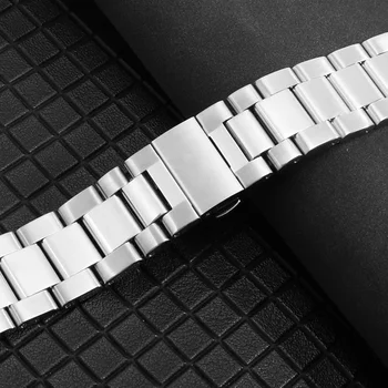 Aukštos Kokybės 20mm Nerūdijančio plieno watchband Pakeitimo metalo dirželis AQUA TERRA 150 231 AT8500 serijos sidabro plieno apyrankė