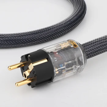 Hi-End 400 parašas hifi garso ES maitinimo laido gryno vario maitinimo kabelis su P-029E maitinimo kištuko jungtis