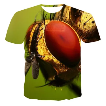Vyrų Drabužiai Naujas Vasaros marškinėliai Vyrams Streetwear Trumpas Rankovės Tees Viršūnes Gražių Vyrų Drabužiai Atsitiktinis 3D Spausdinimo vabzdžių T Shirts