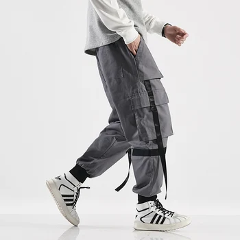 Vyrai Japonų Stiliaus Prarasti Pants Mens 2021 M. Pavasarį, Rudenį Streetwear Poilsiu Haremo Kelnės Vyrų Hip-Hop Korėjos Kelnės Negabaritinių