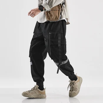Vyrai Japonų Stiliaus Prarasti Pants Mens 2021 M. Pavasarį, Rudenį Streetwear Poilsiu Haremo Kelnės Vyrų Hip-Hop Korėjos Kelnės Negabaritinių