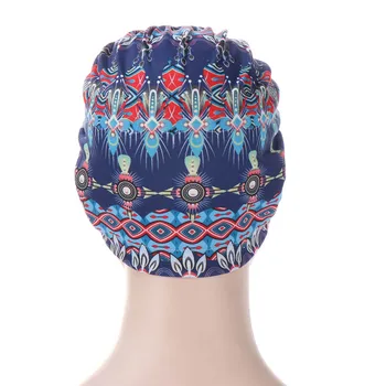 Medvilnės spausdinti musulmonų turbaną šalikas moterims islamo vidinis hijab kepurės Arabų wrap skarų femme musulman turbante mujer #107