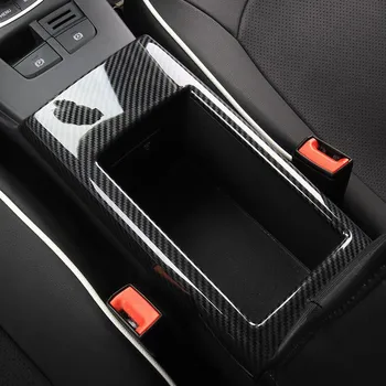 Konsolė Porankiu Dėžutės Rėmas Apdailos Dangtelio Apdaila Audi A3 8V-2018 M. ABS Anglies Pluošto Stiliaus Automobilių Stilius Modifikuotas