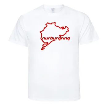 Nurburgring Lenktynių Vasaros mados marškinėliai vyriški trumparankoviai medvilnės marškinėliai juokinga hip-hop ' o drabužių T-shirt