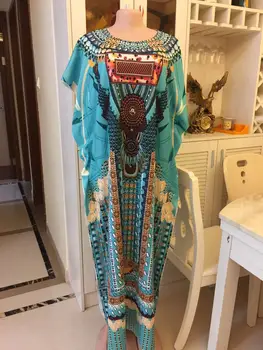 2020 naują afrikos spausdinti elastinga heidi bazin baggy pants roko stiliaus dashiki vasaros suknelės panele/moteris