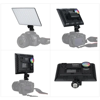 YONGNUO YN300AIR II RGB LED Vaizdo įrašo Šviesa Neprivaloma Baterijos Įkroviklio Rinkinio, Fotografijos, Šviesos, + AC adapteris, nuotolinis valdymas