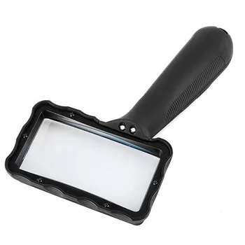 Nešiojamosios Rankinės 10X HD Aikštėje Skaityti Jo Optinio Stiklo Objektyvas su LED Light Anti-rudenį, Jo Svarstymas didinamasis stiklas