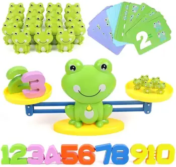 Gyvūnų Balansas Matematikos Žaislas Montessori Balansavimo Masto Numeris Stalo Žaidimas Švietimo Žaislas, Beždžionė, Varlė Gyvūnų Skaičius Ikimokyklinio Žaislas