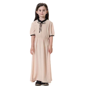 Musulmonų Vaikai Ilga Suknelė Ir Vasaros Paplūdimio Suknelės Mergaičių Abaja Maxi Suknelė Islamo Drabužius Saudo Malaizijos Islamo Vaikų Rūbeliai Suknelės