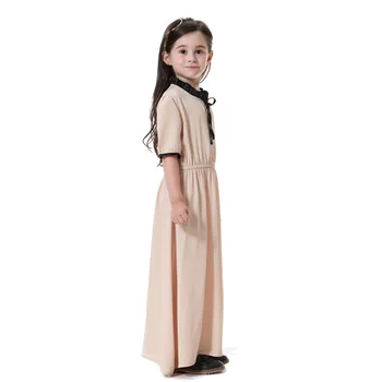 Musulmonų Vaikai Ilga Suknelė Ir Vasaros Paplūdimio Suknelės Mergaičių Abaja Maxi Suknelė Islamo Drabužius Saudo Malaizijos Islamo Vaikų Rūbeliai Suknelės