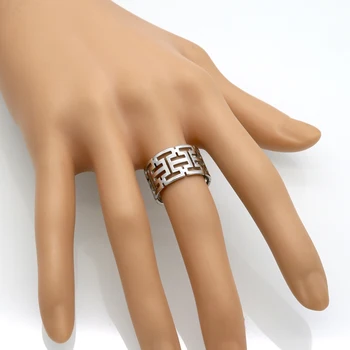 Aukščiausios Kokybės Nauji Žiedai Moterims Nerūdijančio Plieno Žiedai Moterims Tuščiaviduriai Gražus Modelis, Bižuterijos Didmeninė