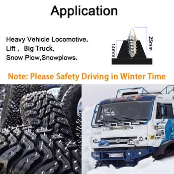 100vnt 25mm Padangų Šuoliai Sunkiųjų Transporto priemonių ATV Sunkvežimis Sniego smeigės už plūginės sniego valomosios Krepšelį Įsukite Padangų Stud Žvejybos Pernos de Tornillo