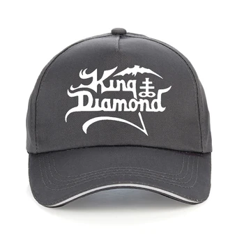 Geros Kokybės bžūp Mados Prekės ženklo Spausdinti Beisbolo kepuraitę King Diamond band skrybėlę, rock, hip-hop Vyrai moterys reguliuojamas snapback skrybėlės kaulų
