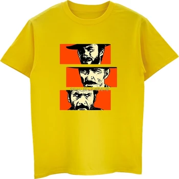 Naujas Clint Eastwood Geras Blogas, Bjaurus Marškinėliai trumpomis Rankovėmis vyriški T-shirt Hip-Hop Medvilnės O-kaklo Plius Dydis Juokingas T Marškinėliai Cool Tees Viršų