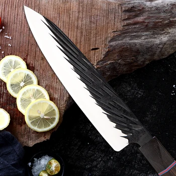XITUO Virtuvės Peilių Rinkinys Itin Aštrių 440C Plieno Chef Peilis Su Juodmedžio Medienos Rankena Mėsos Cleaver Slicer Tradicinių Kepimo Įrankiai