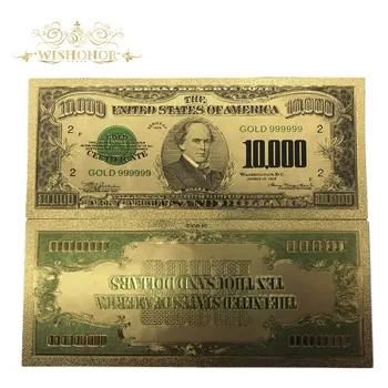 10vnt/daug 1918 Metų JAV 24k Aukso Banknotų Auksą, Padengtą 10,000 Jav Dolerių Kolekcijas, banknotus, Valiutos Padirbtų Pinigų