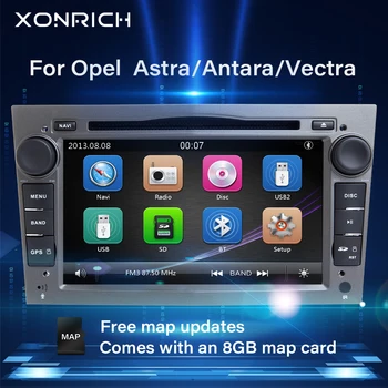 Xonrich AutoRadio 2 Din Car DVD Grotuvas, Opel Vectra b, Astra H J Vectra C, Corsa B D C G Meriva B Vivaro Antara GPS Navigacijos