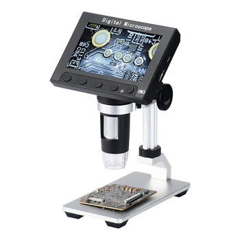 Skaitmeninis mikroskopas, elektroninis vaizdo mikroskopu 4.3 colių HD LCD litavimo mikroskopu telefonu remontas didinamasis stiklas didinamąjį Fotoaparatas