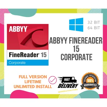 ABBYY FineReader 15 Versija complŕte de l ' entreprise à vie✔️Daugiakalbių✔️Momentinių Livraison✔️