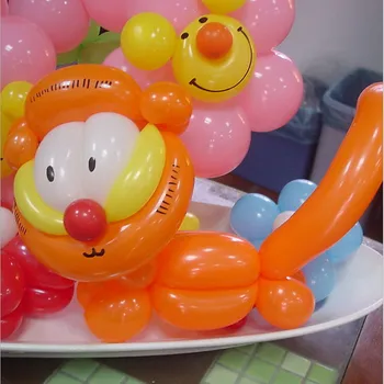 Lateksiniai balionai (100piece/lot ) oranžinės spalvos balionus, Gimtadienio Apdailos Magija, balionų Asorti Latekso Ilgai Balionas